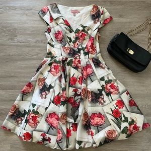 Floral print Ted Baker dress size 2